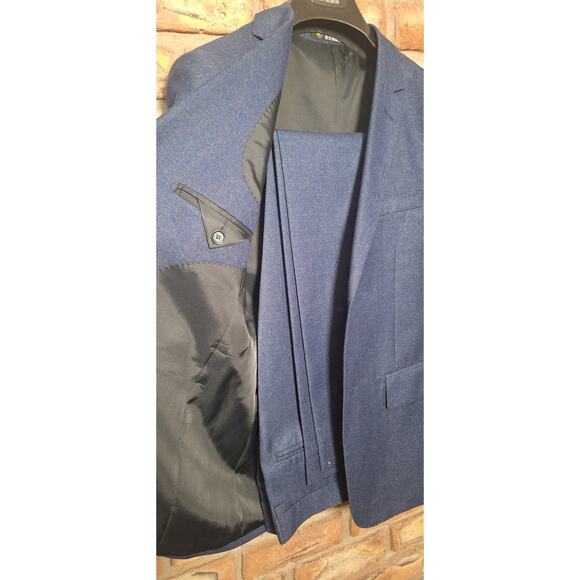 Vintage Souyide 80% Wool 2pc Suit- Mens S- 36" Jacket & 30" Waist- Excellent! - Picture 4 of 9